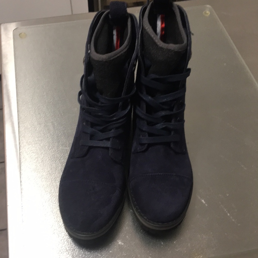 Tommy Hilfiger PALMYR women’s  blue suede combat